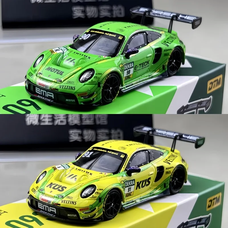 1:64 911 GT3 R DTM модель легкосплавного автомобиля Trence, коллекционное украшение, игрушка на заказ