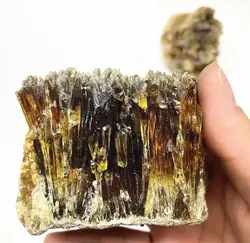 Nature Healing Crystal Quartz Stone Yellow Amber Calcite Raw Specimen Stone For Decoration