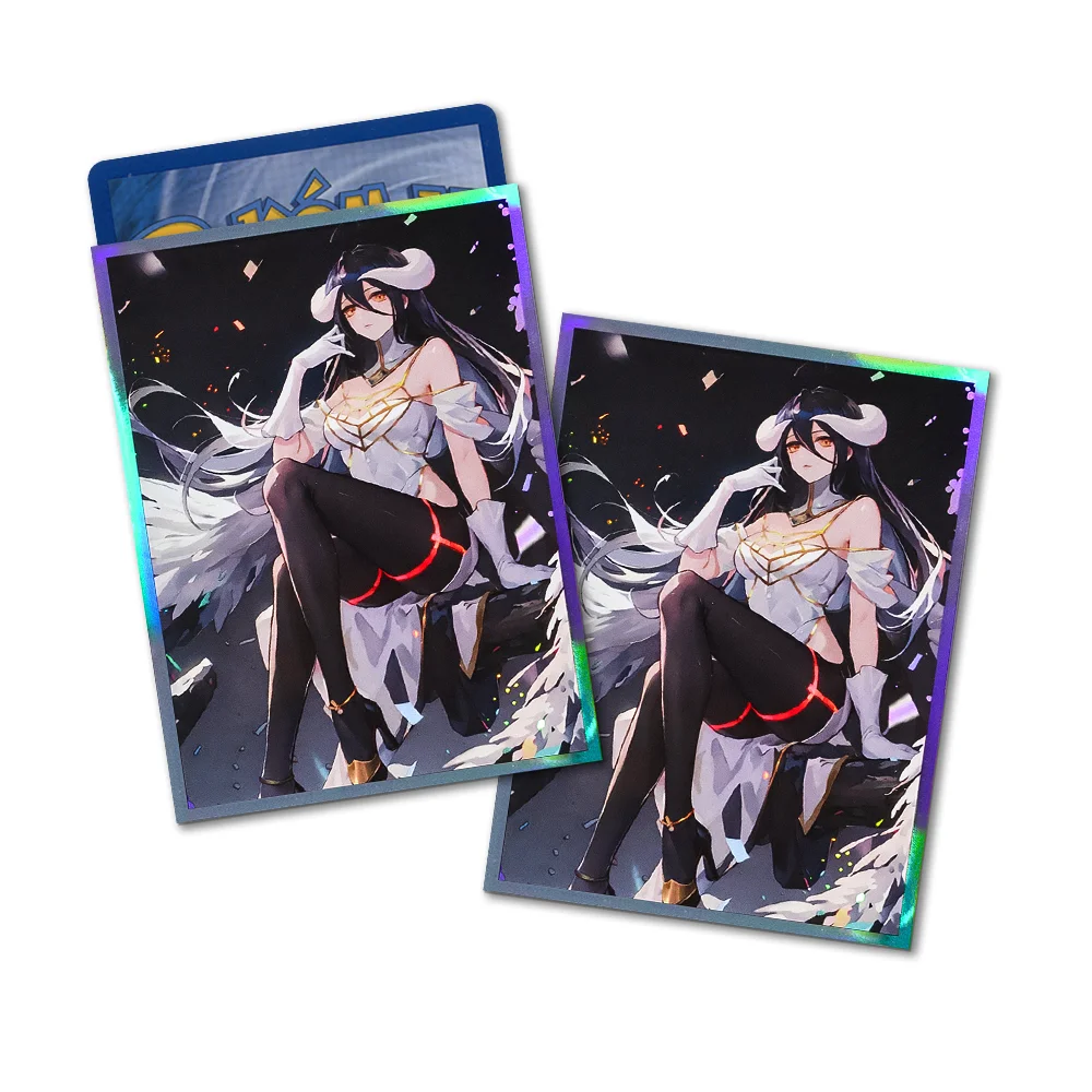 67 × 92 มม.120PCS Albedo ใหม่อะนิเมะการ์ดเกมกระดานการ์ด Protector การ์ด PTCG SHIELD การ์ดสําหรับ MGT การ์ด