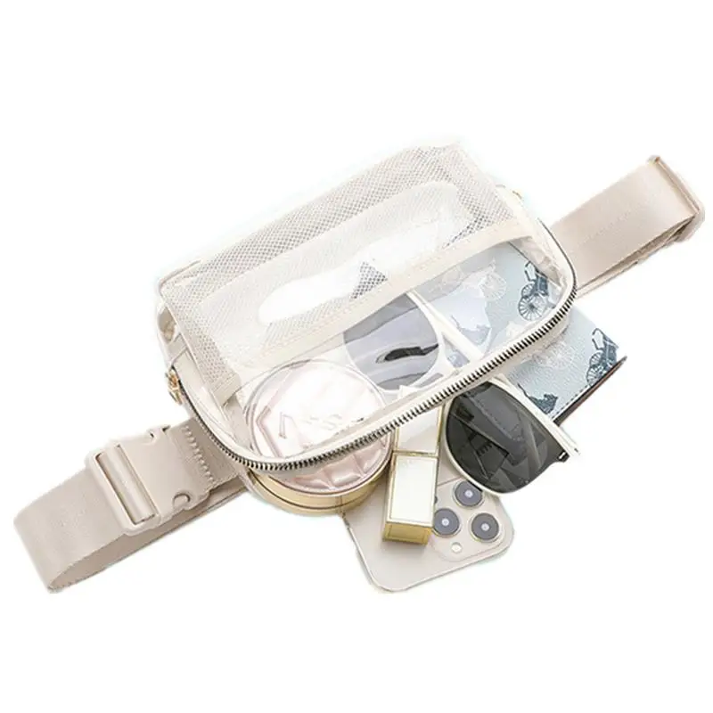 Fashionable Versatile Transparent Waist bag Nylon Waterproof Chest Bag Outdoor Sports Running Crossbody Waterproof  Waist Bags view 5