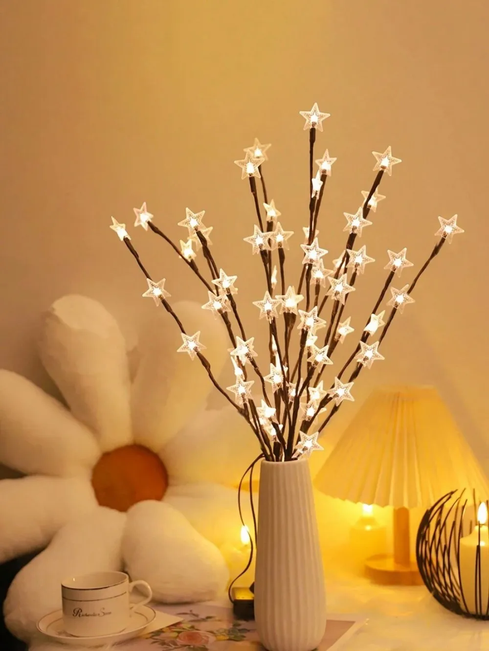 

1PC 20LED star moon branch light,powered by 2AA batteries(excl),used for wedding,indoor,courtyard,party and Ramadan decoration