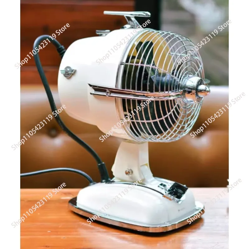 1pcs Home silent desktop air circulation fan Airplane head electric fan Shaking head nostalgic table fan