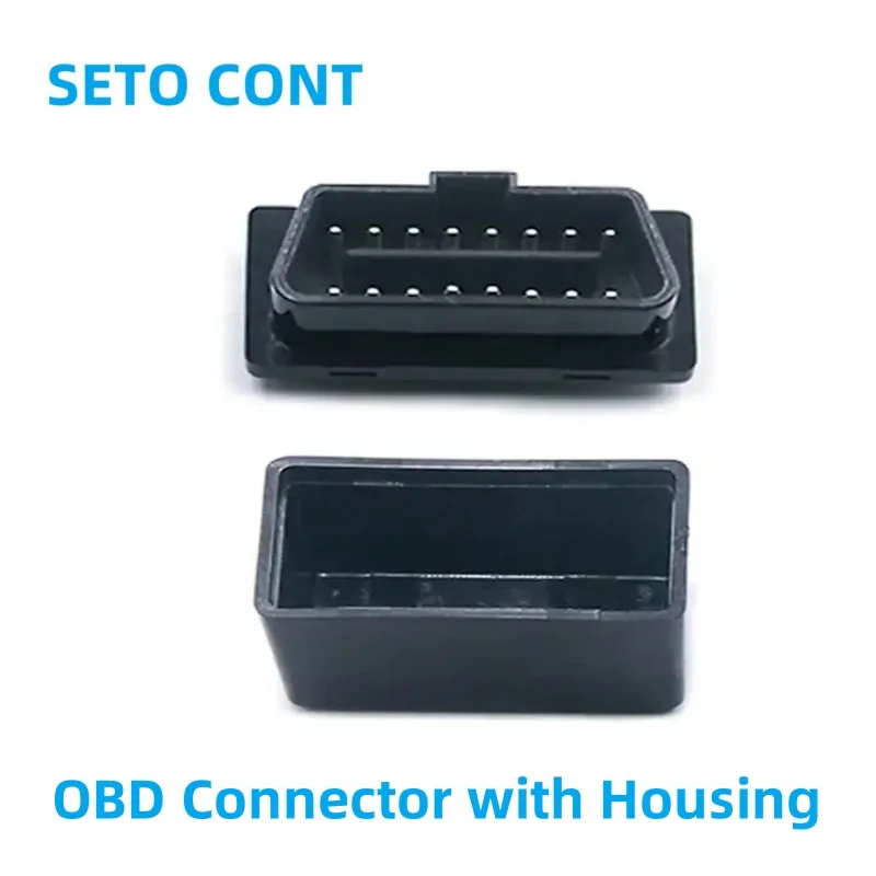 SETO CONT J1962 OBD Connector Male 16 Pin With OBD2 Housing 33 mm for ELM327 Automatic Window Lifter Automotive Diagnostic Tools