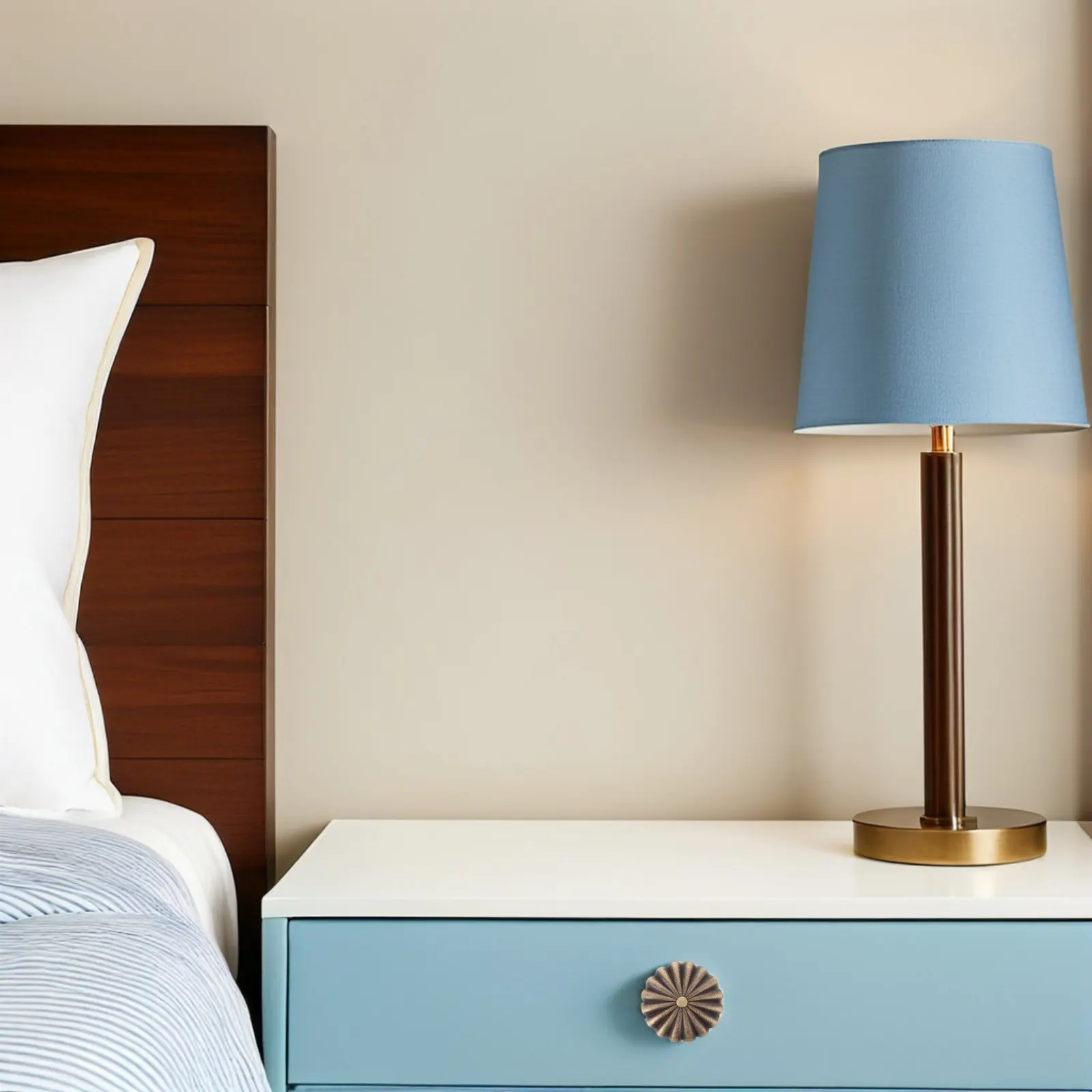 

Vintage Copper Cabinet Drawer Handles - Round Retro Furniture Knobs for Kitchen Dresser DIY Home Upgrade Decorative Hardware