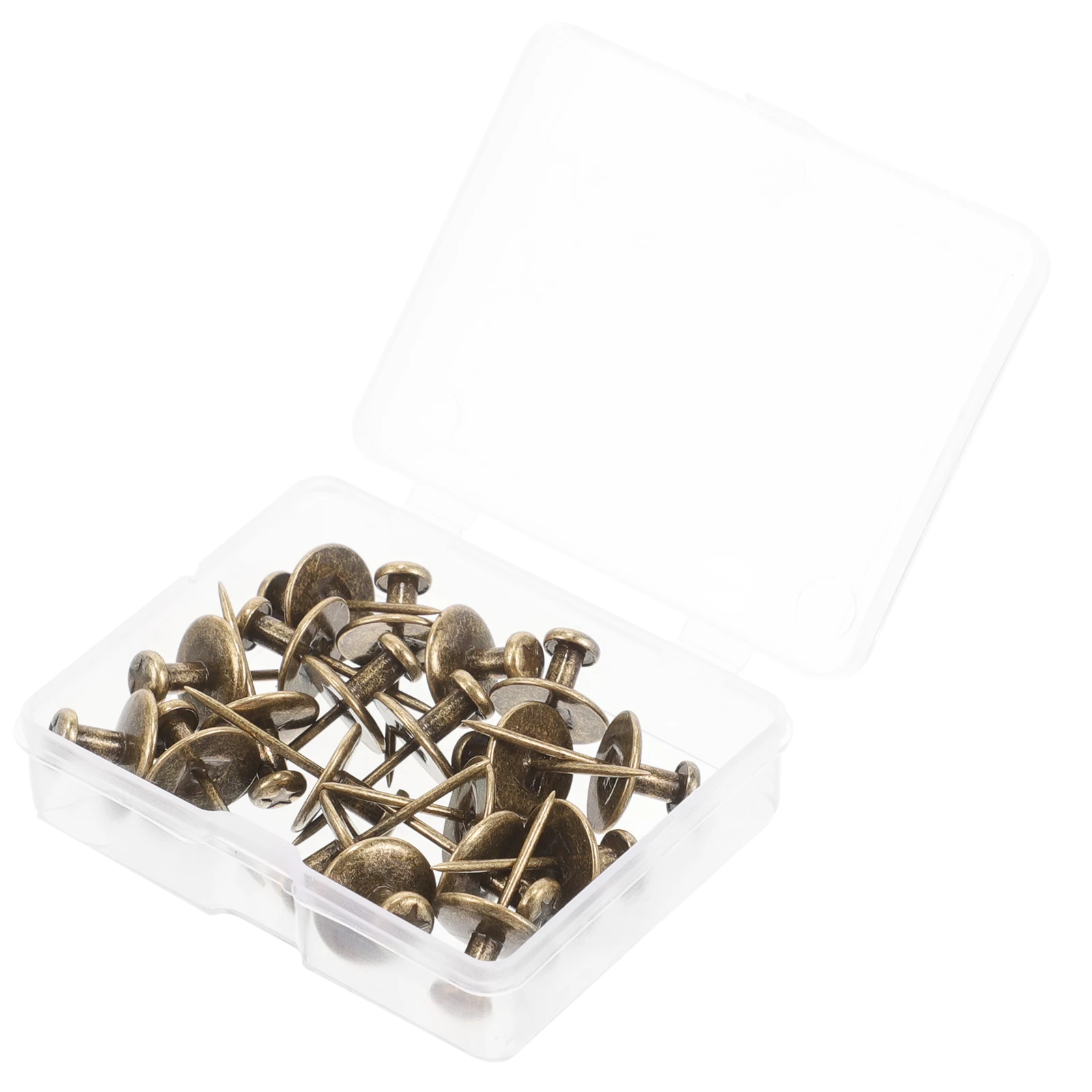 

30pcs Five Pointed Star Hanging Nails Metal Thumbtacks Dark Brown Picture Tacks Zinc Alloy Wall Photo Hangers Travel Pins