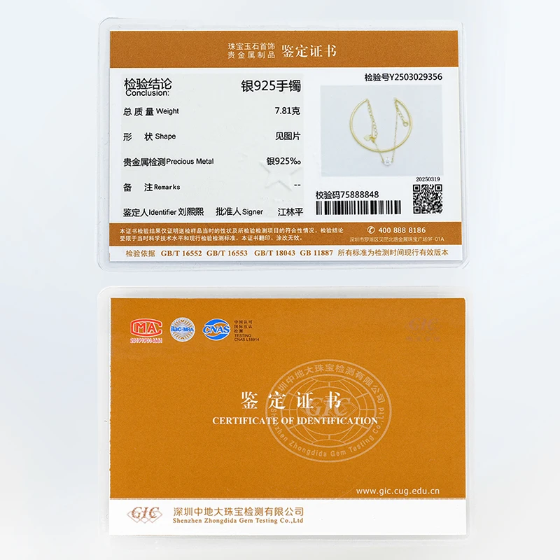 Lnngy 6.5 مللي متر مويسانيتي سوار للنساء 925 فضة سلسلة مزدوجة قابل للتعديل الكفة الأساور Pulsera معصمه مجوهرات