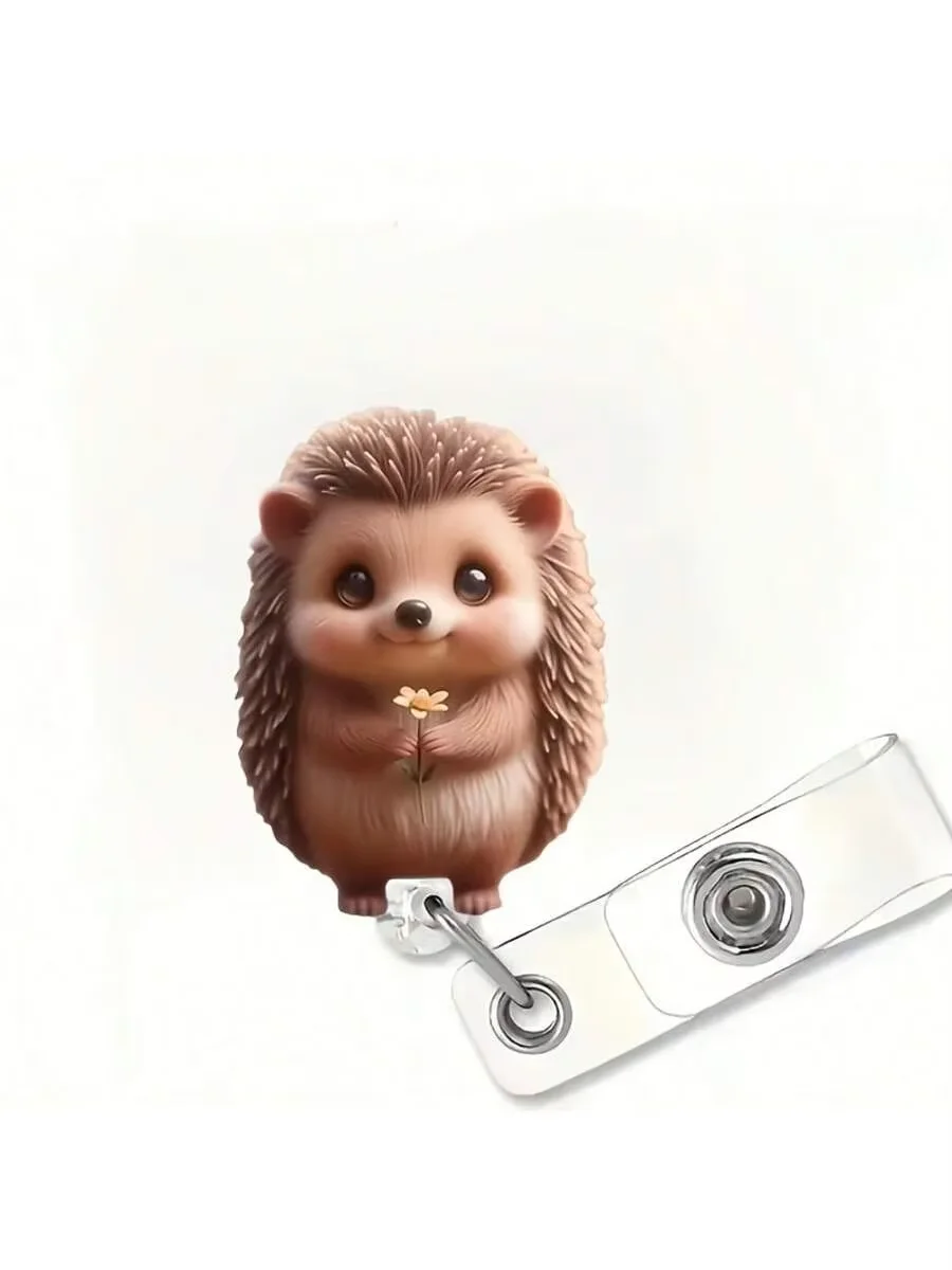 1 szt. uroczy zwijacz do identyfikatora z motywem psa, z metalowym klipsem, obrót o 360 stopni °   Hak obrotowy, dla pielęgniarek / biura / firm / na wydarzenia / dla pracowników biurowych