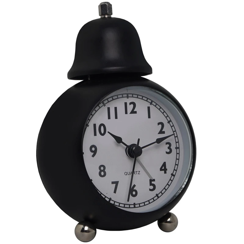 Alarm Clock,Bedside Analog Alarm Clock For Bedroom Battery Operated Round Clock For Room Decoration