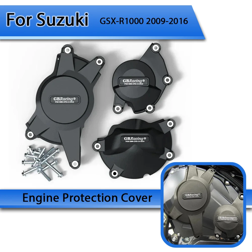 

For Suzuki GSXR1000 Motorcycles Engine Cover Protector Set Case for GB Racing Case for SUZUKI GSXR1000 GSXR 1000 2009-2016 K9