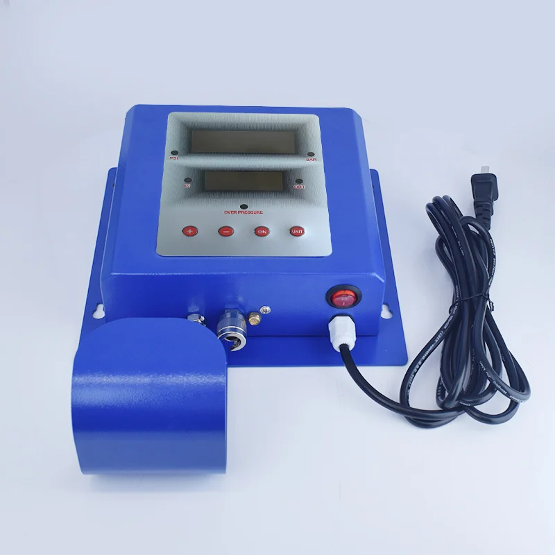 자동차 다이캐스트 전기 공기 펌프 가솔린 주유소 타이어 팽창기 벽걸이형 자동 디지털 타이어 팽창기