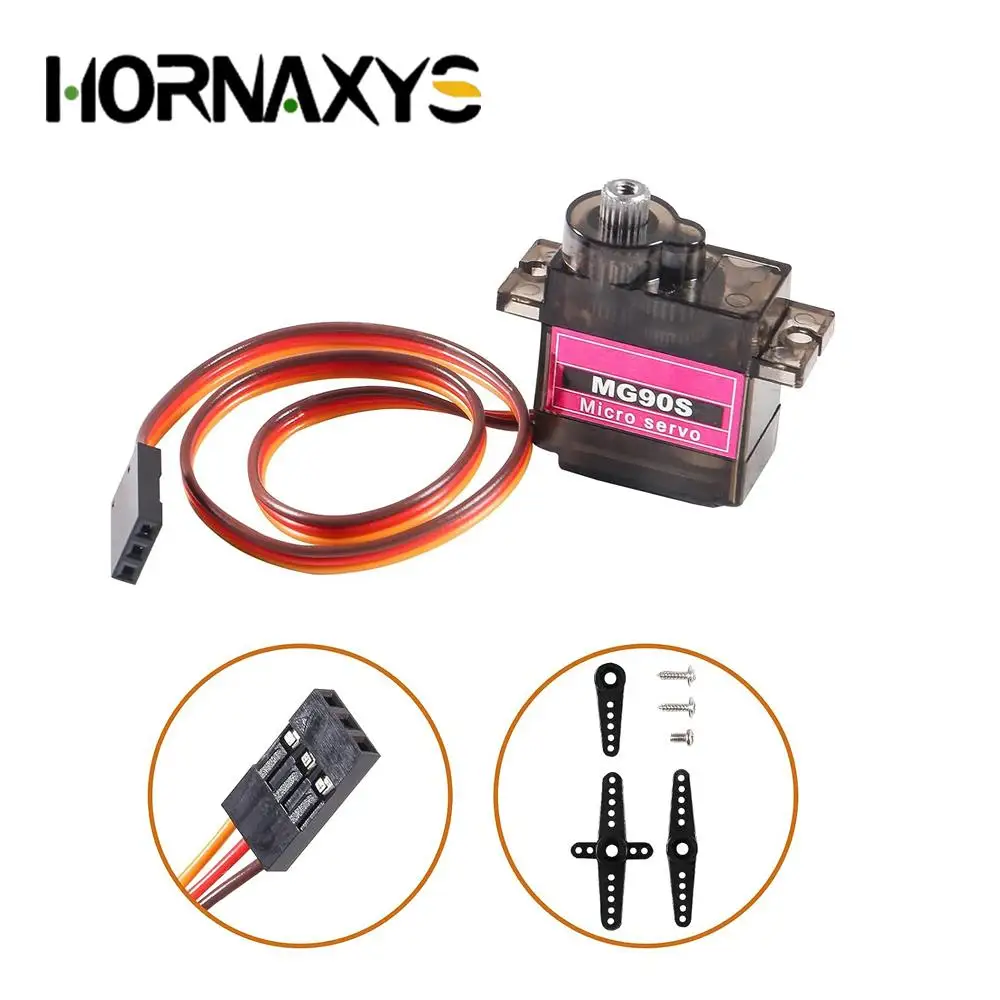 5/10PCS MG90S Servo 9G Micro Servo Motor  Micro Servo Motor 9G Smart Robot Car Helicopter Plane Boat for Arduino