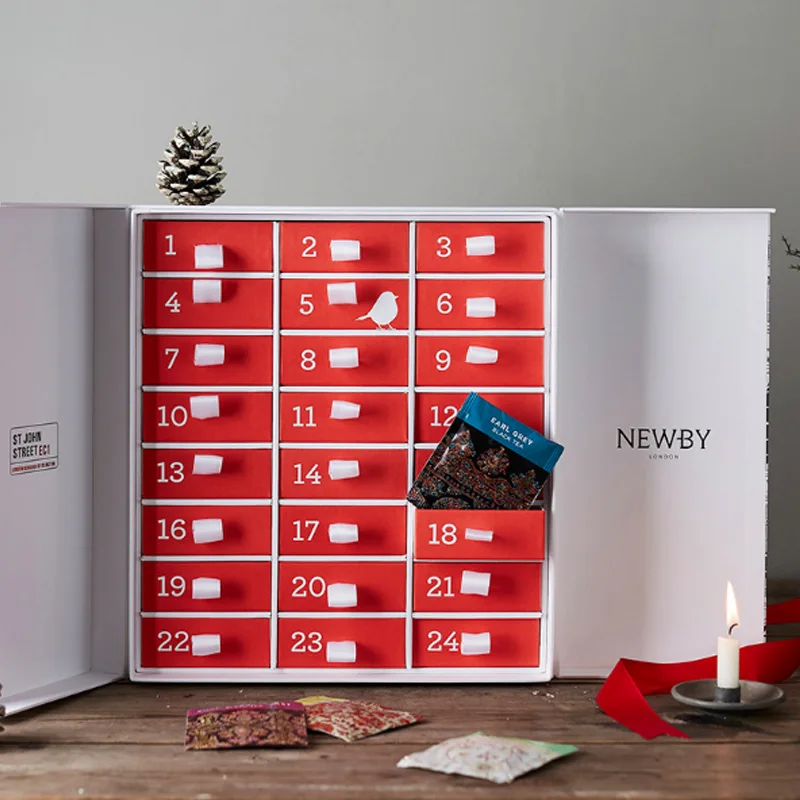 2025 New Wholesale Custom Christmas Empty Advent Calendar Packing Gift Box Mistery Surprise Boxes