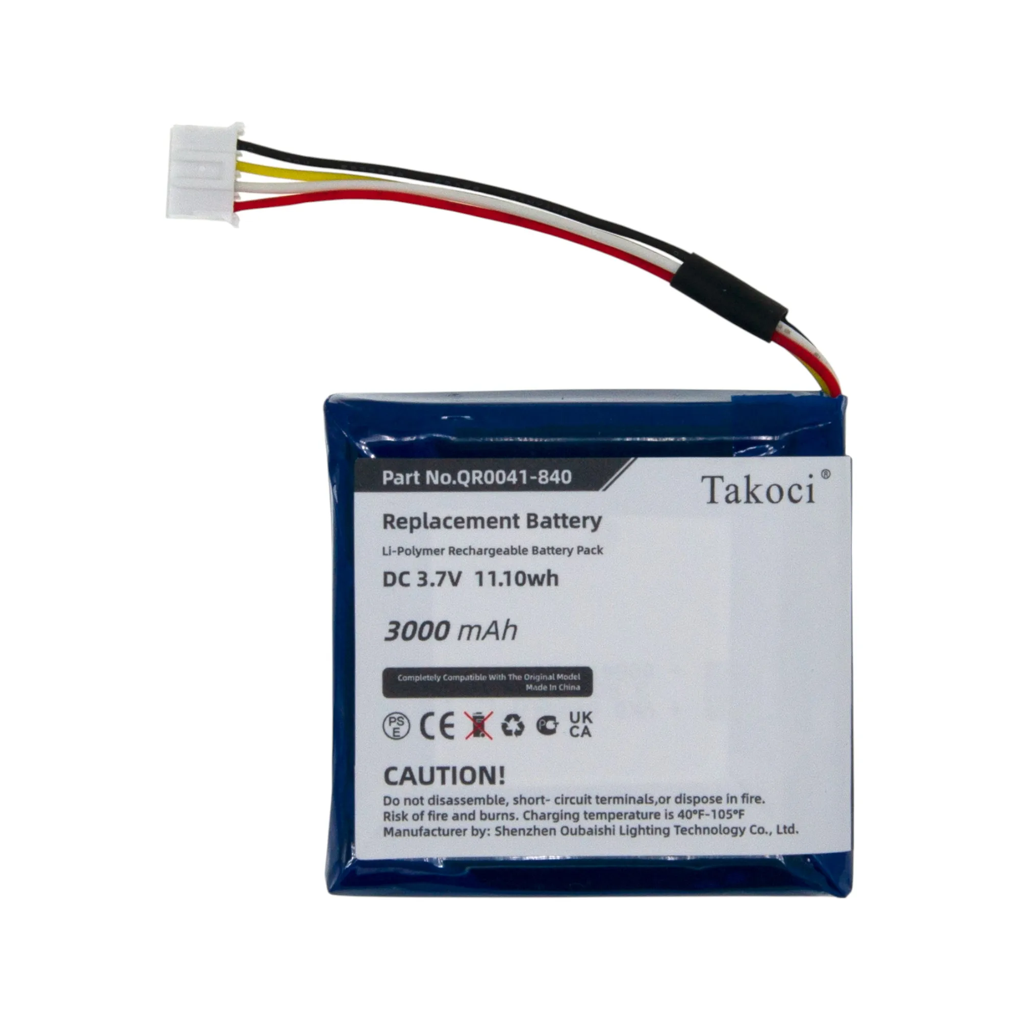 

Replacement Battery 3000mAh for Qolsys，IQ Panel 2,IQ Panel 2 Plus, IQ Panel 2 Touch Panel,QR0041-840, SP584646-1S2P, VT26