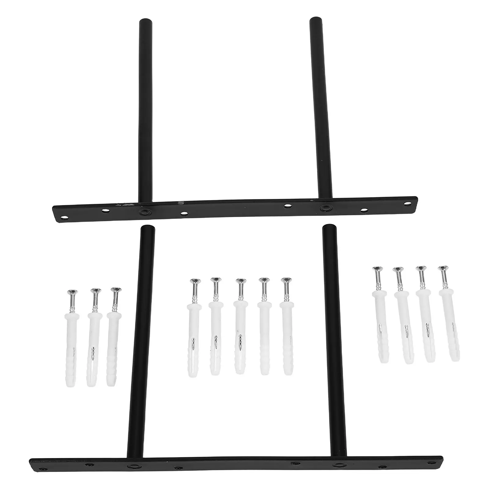 Heavy Duty Invisible Floating Shelf Brackets Set – Wood Board Support Frame, 30x20x2.5cm Wall Mount