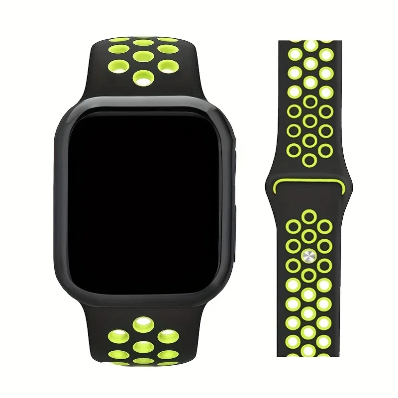 Silicone Sport Straps For Apple Watch ultra2 49mm Band 45mm 44mm 38/40mm 4246mm 41mm Bracelet iWatch Series 10 8 7 6 4 5 3 9 SE
