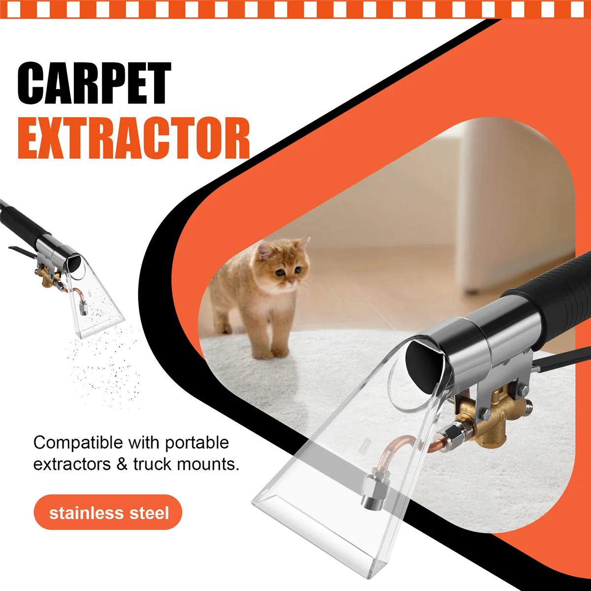 The New Carpet Extractor Upholstery Carpet Cleaning Extractor Machine Auto Furniture Cleaning Hand Tool
