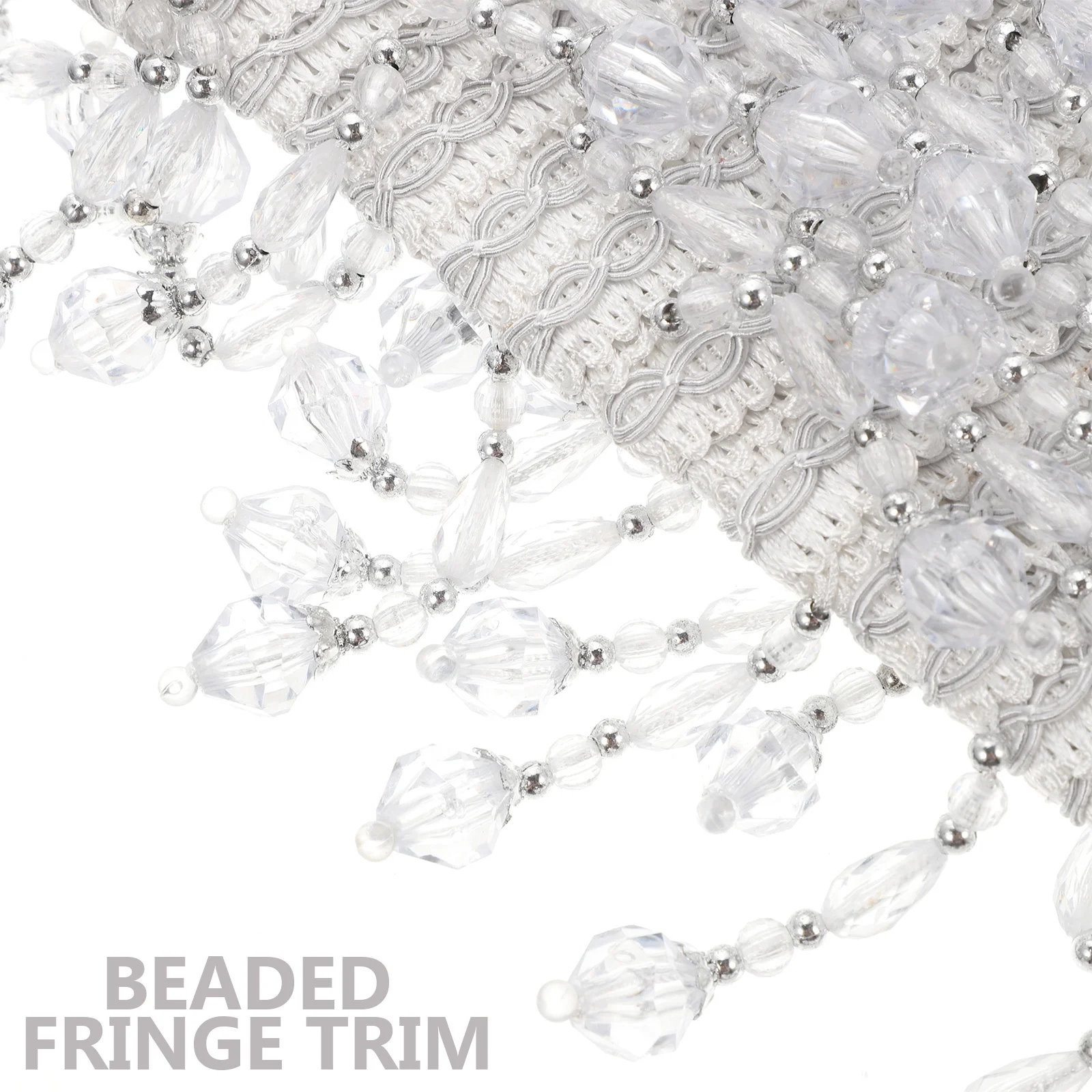 

1pcs Curtain Beaded Fringe Trim Diy Edging Tassel Fringe Sofa Accessory Bead Trim Roman Blind Tape Handicraft Sewing Supply