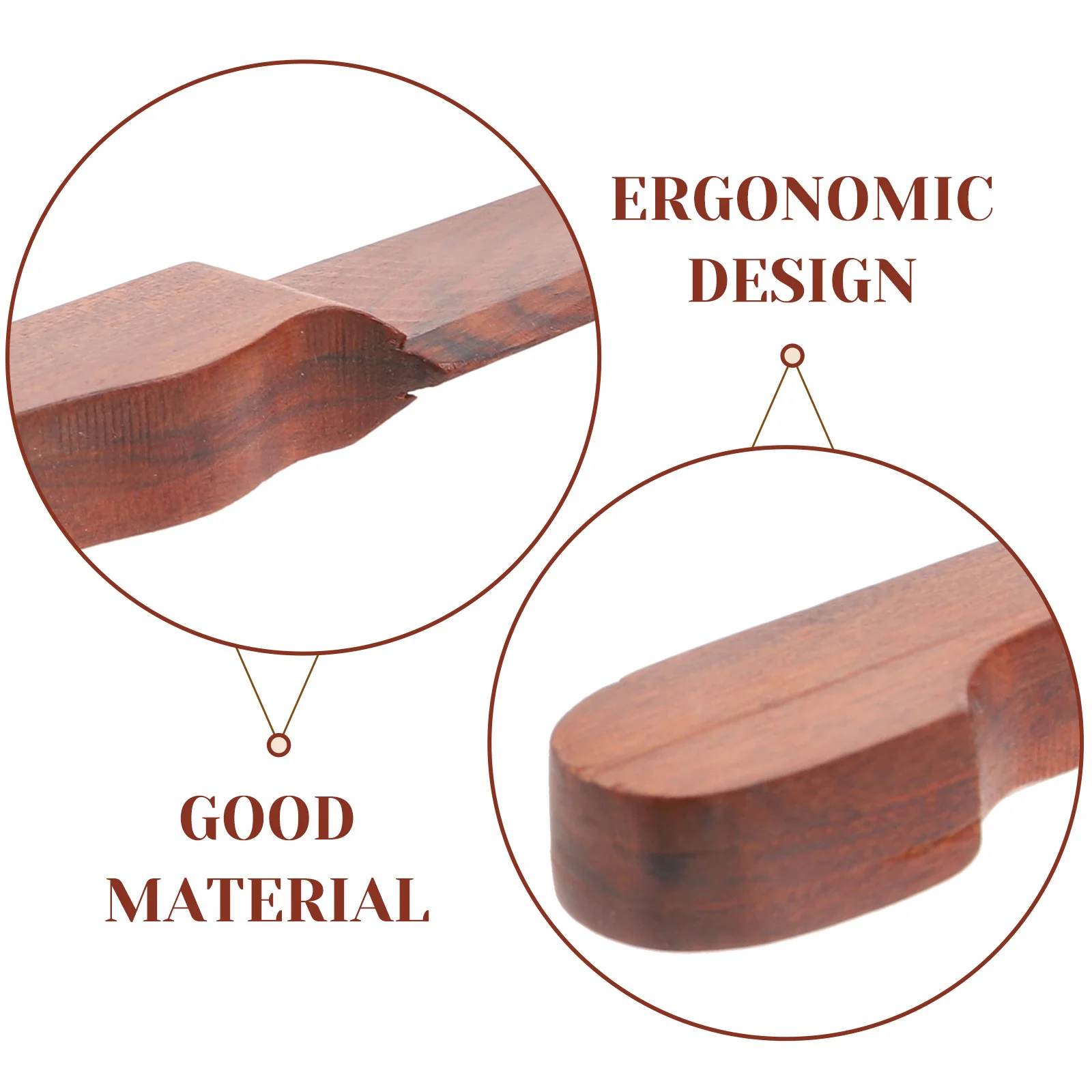 Chinese Style Wooden Paper Cutter Letter Opener Ergonomic Comfortable Rice Paper Cutter for Home Office Envelope Cutting