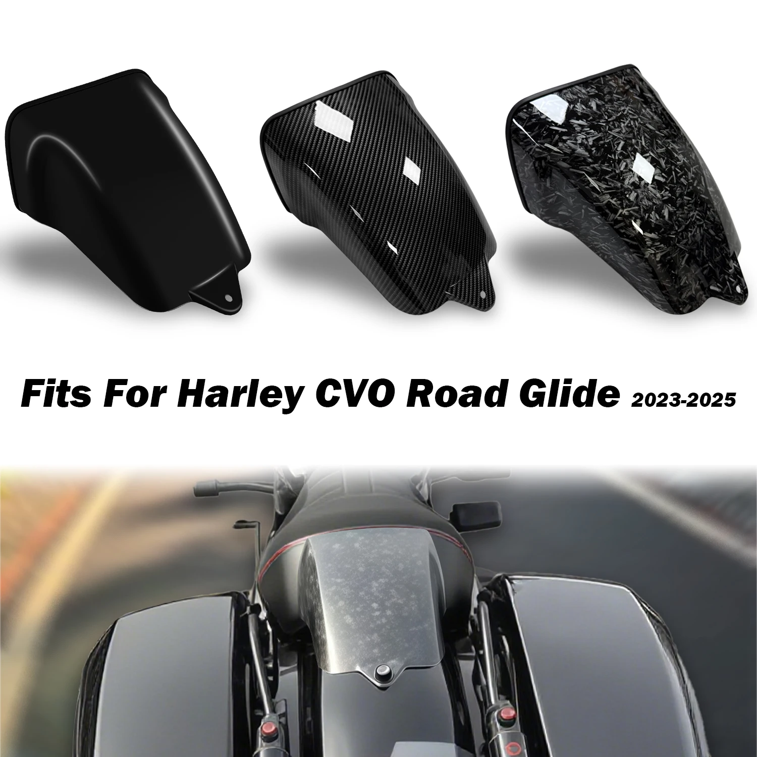 

New Motorcycle Seat Back Cover Rear Passenger Cowl Fairing Rear Hump ABS For Harley CVO Road Glide ST 2023 2024 Street Glide2025
