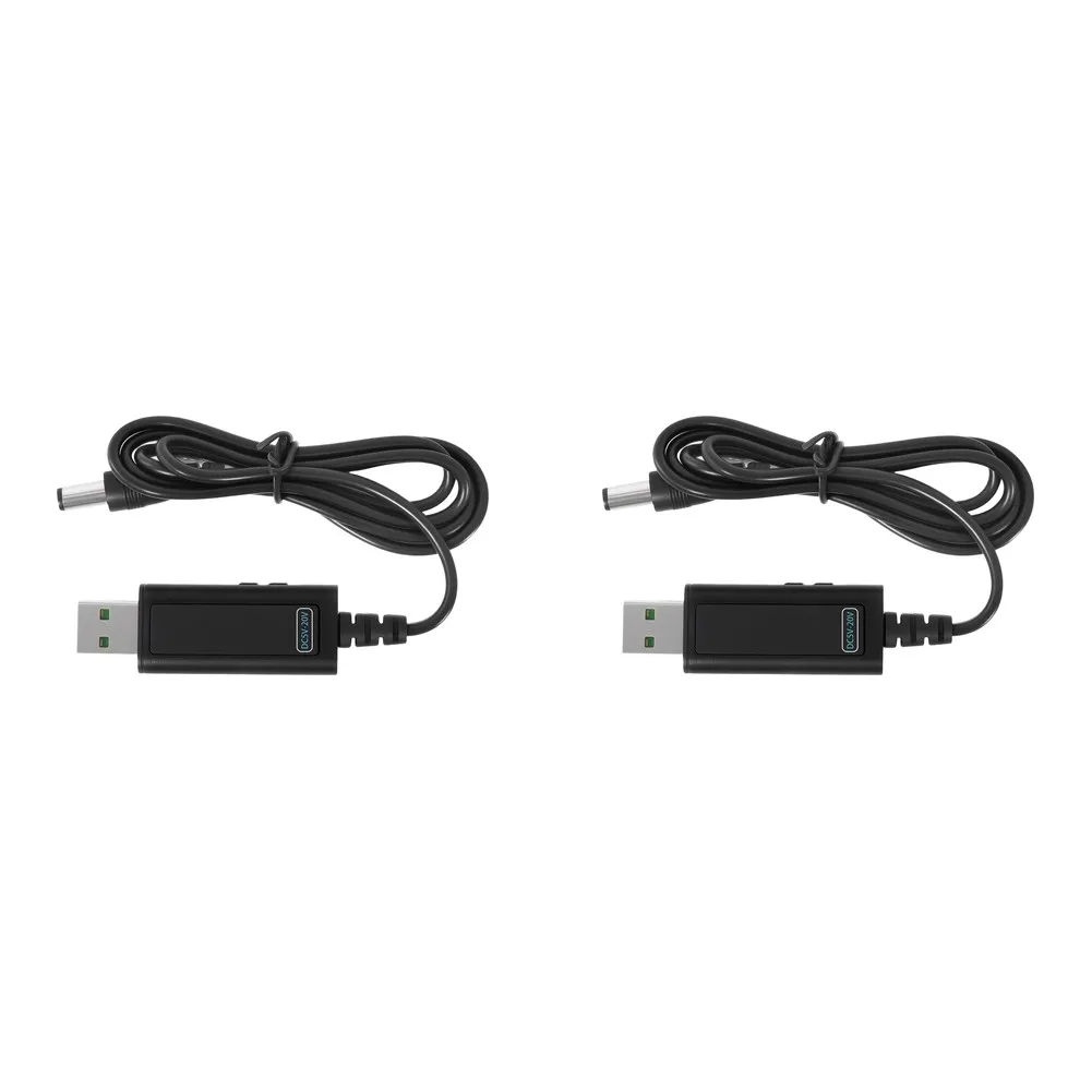 Adjustable Voltage Converter Usb Voltage Step Up Black DC Boost Converter DC5.5mm Interface Compact Portable Design