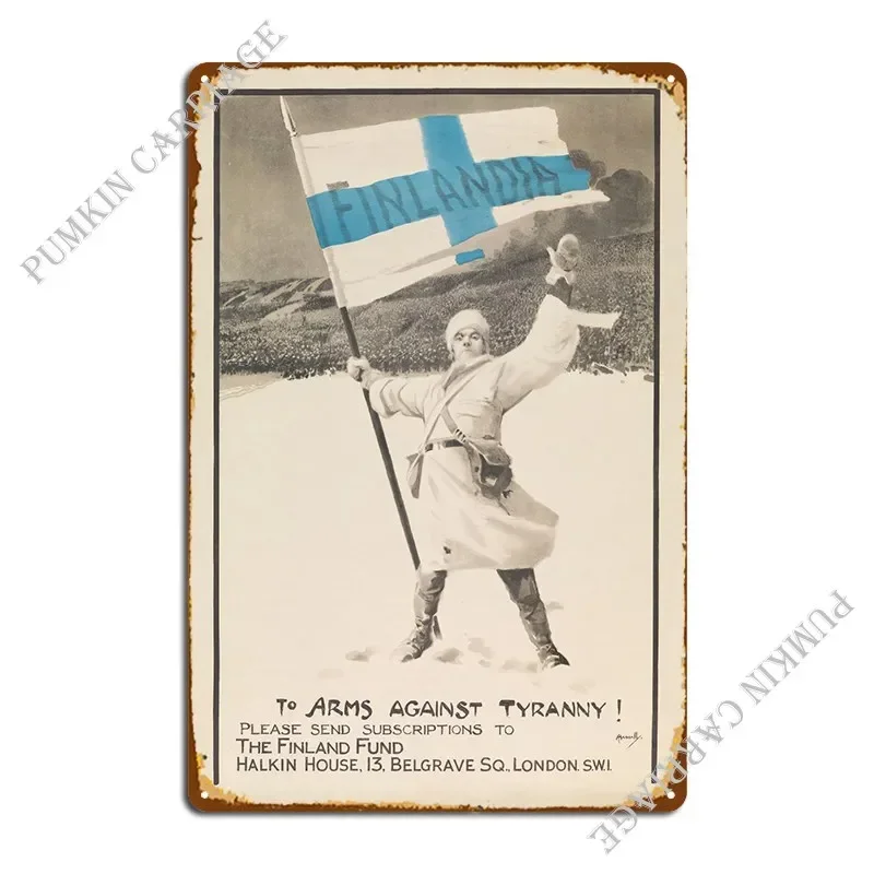 Finlandia Metal Sign Rusty Plaques Pub Printing Designs Tin Sign Poster
