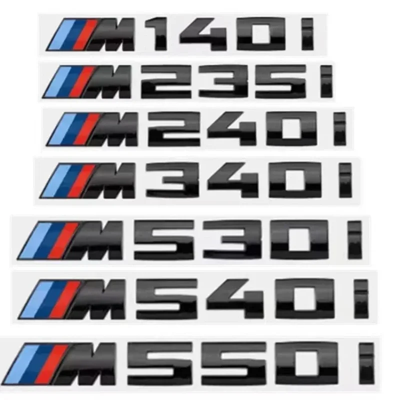 BMW GROUP 1Pc BMW M 320i 328i 318i 325i Black Silver Sticker ABS Car Rear Trunk Emblem Badge Auto Decoretion Outdoor Accessories