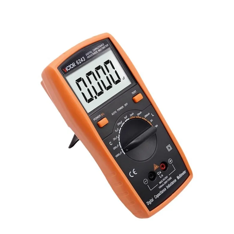 

Measuring Electronic Components Inductance Capacitance LCR Digital Bridge VC6243 Handheld Digital Display Inductance Capacitance
