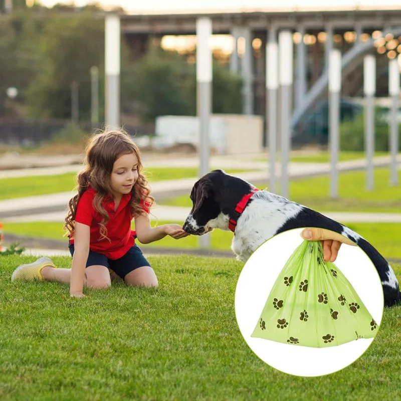 15pcs/1 Volume Dog Poop Bag Biodegradable Dog Poop Bag Thickened 0.01mm Eco-Friendly Pet Waste Bag Clean Pet Poop Bag Dispenser