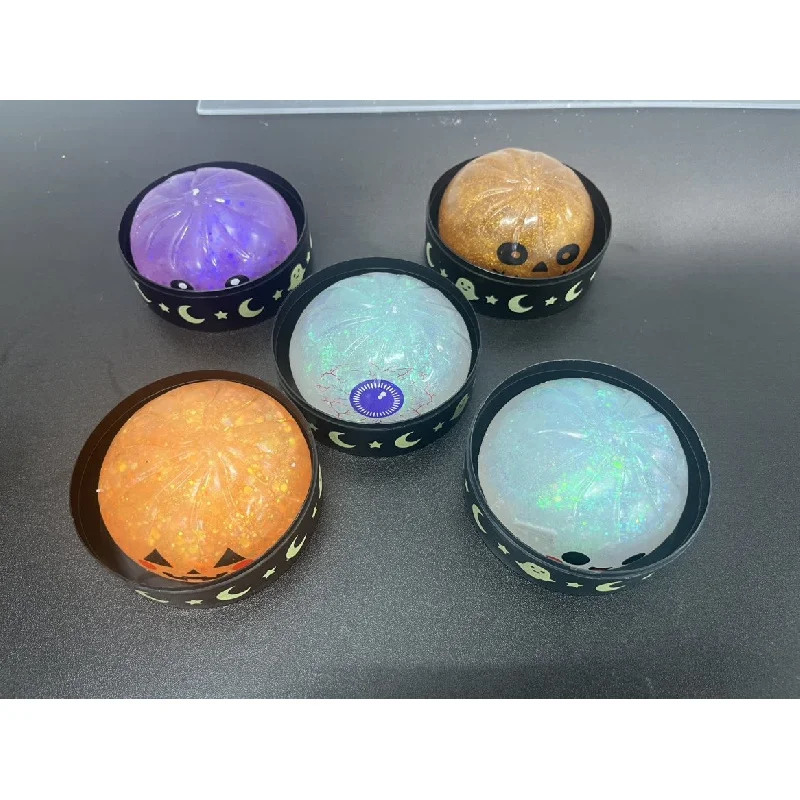 Halloween Ghost Squeeze Toy For Stress Relief Cross-Border Maltose Toy Grab And Play Gift Box Set In Stock Fun And Relaxing
