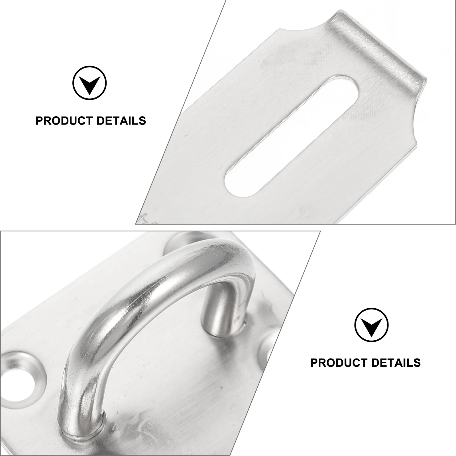 

1 set 1 Set Stainless Steel Clasp Hasp Lock Buckle Anti-Theft Door Window Cabinet Latch Durable Safety Gate Locks Hasp Latch