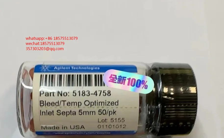 

For Agilent 5183-4758 Bleed Temp Optimized Inlet Septa 5mm 50/pk