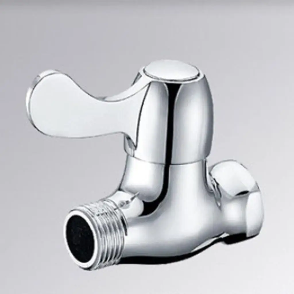 Brass Ball Valve,Water Tap Faucet Angle Shut-Off Valve Pipe Hose Fittings for Shower Bathroom(DN15)