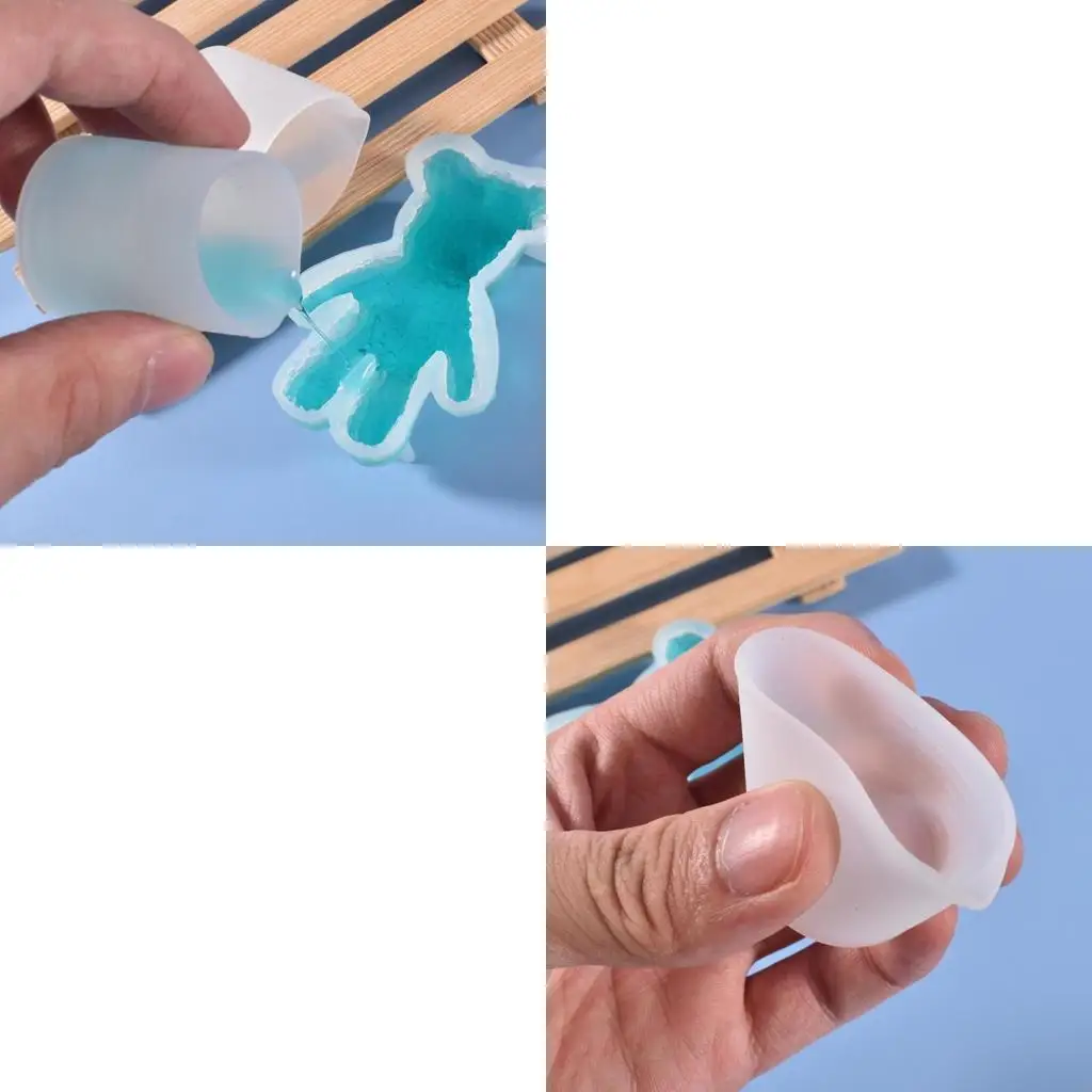 

30 мл антипригарный силиконовый стаканчик из эпоксидной смолы, смешанная мерная чашка, аксессуары, гаджеты