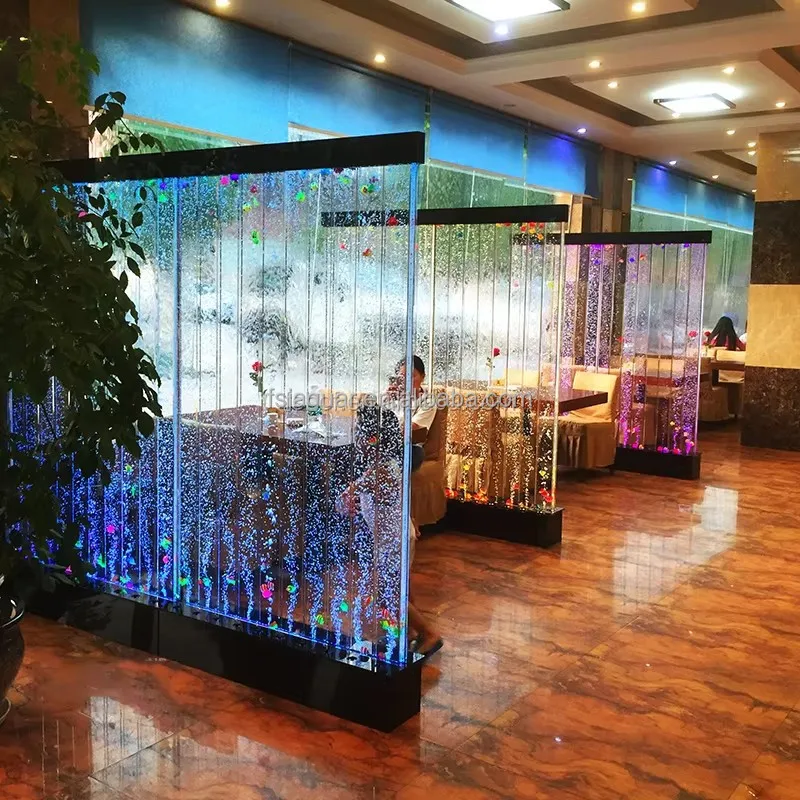 Customization.Modern Water Curtain Wall for Various for Bedroom Gym Mall Villa Kitchen Exterior Living Room Restaurant Hospital