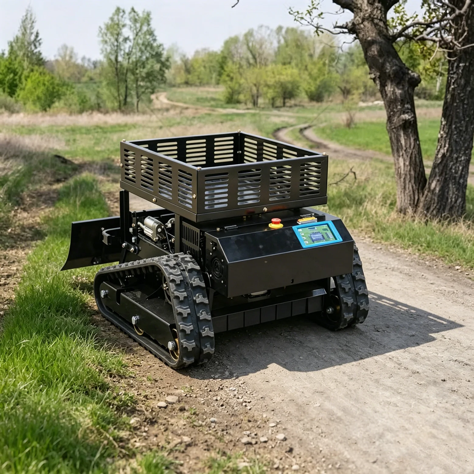 

Customized lawn mower, cutting width 550mm, remote-controlled wheeled lawn mower, zero steering, CE model lawn mower