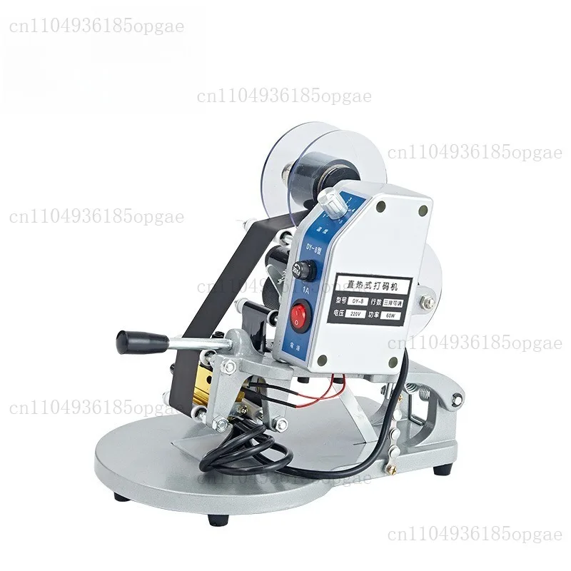 Production date coding machine DY-8 manual inkjet printer direct heat type steel stamp color ribbon coding machine