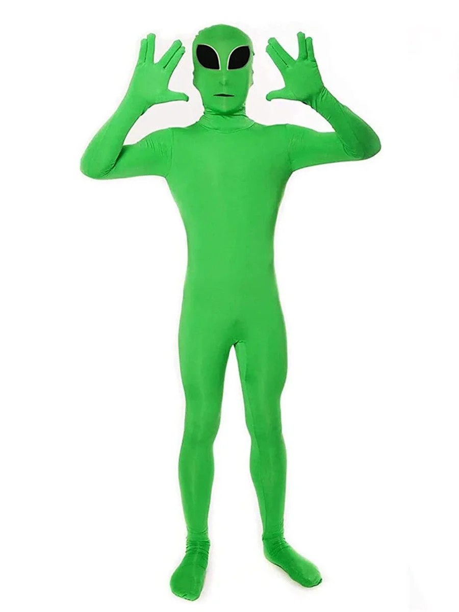 2025 New ET green onesy-cosplay costumes for adult  stage performances view 2