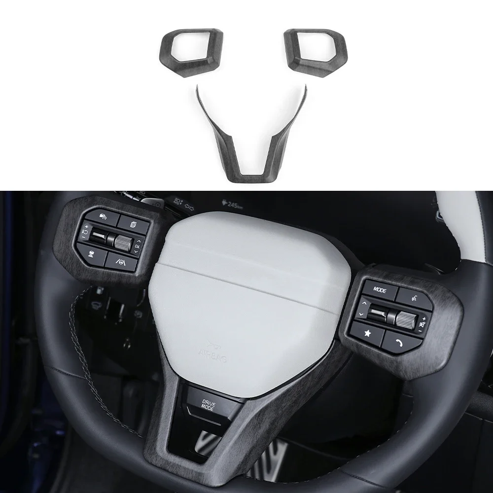 

X-T For Kia EV3 GT Line Interior Style Accessories 3pcs Car Steering Wheel Switch Button Trim Panel Frame Chin Cover LHD RHD