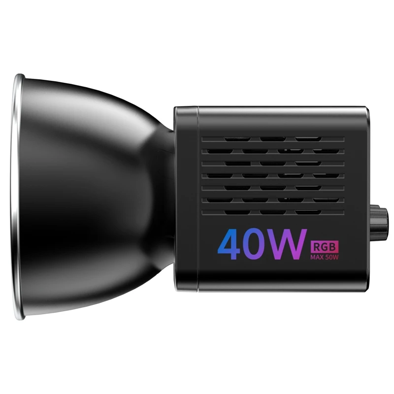 Ulanzi L024 40W RGB-videolamp 2500-6500K Tweekleurig 0-359 °   RGB COB Light Mini Bowens Mount Invullicht 3400mAh COB-licht