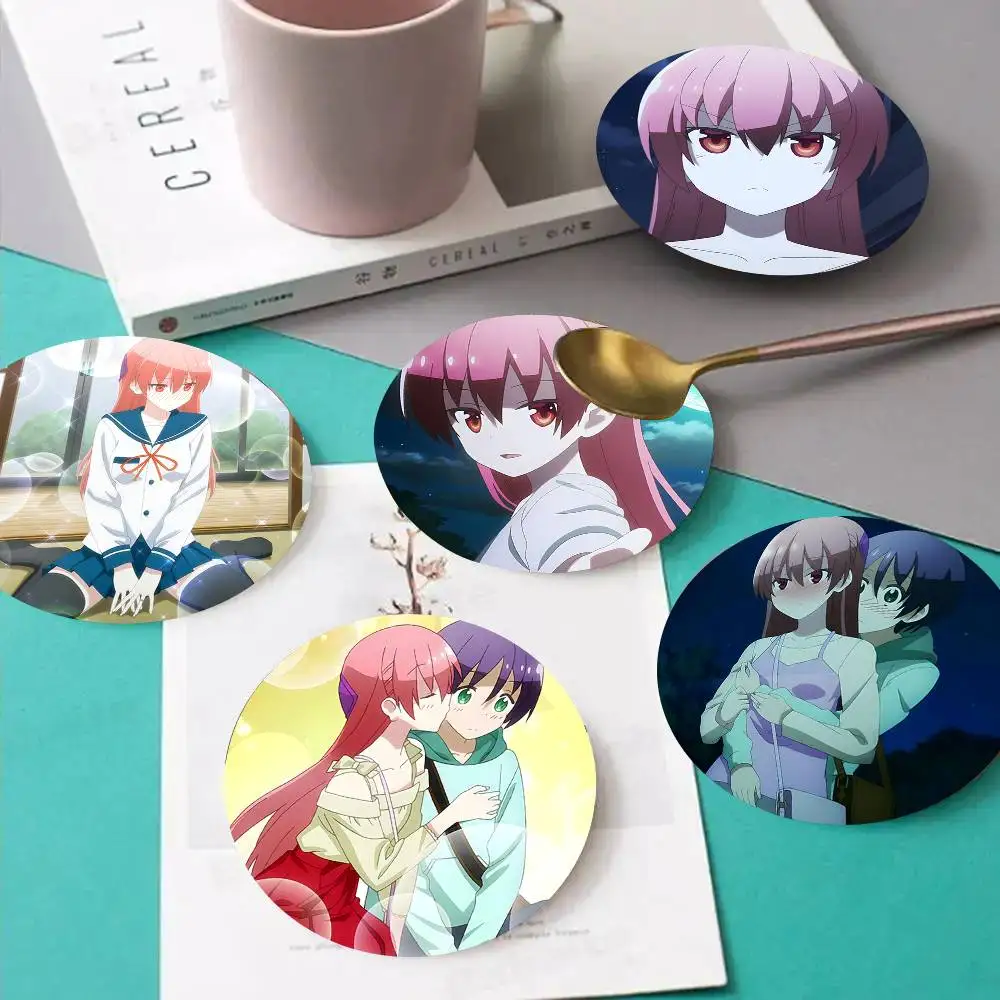 1pc Fly Me To The Moon Wooden Coaster Colour Printing Cup Mat Home Desk Decoration Gifts