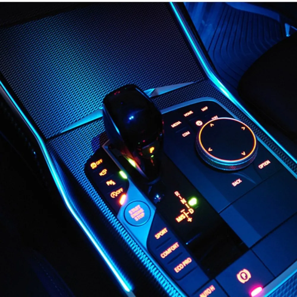 11 Color RGB Interior Atmosphere Light For BMW G20 G28 G80 Console Decorative LED Lamp Cabin Lighting Upgrade Modification