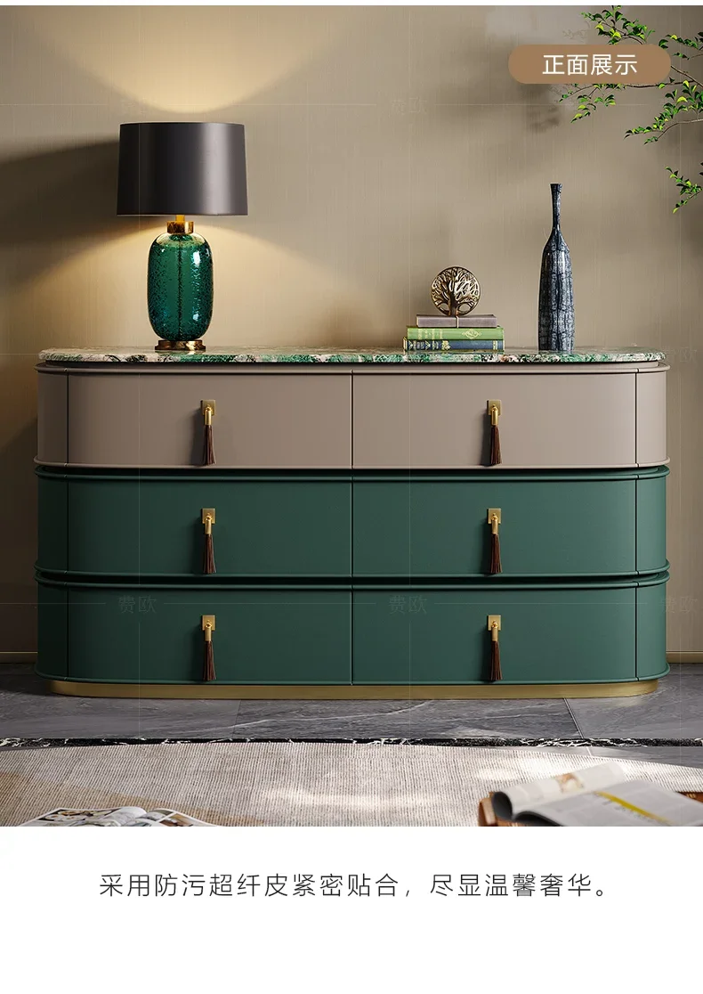 

Легкий роскошный обеденный боковой шкаф премиум-класса, шкаф для телевизора в итальянской спальне, шкаф для хранения вещей