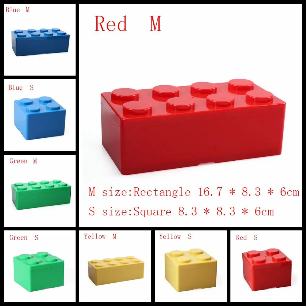 جديد الإبداعية بنة الأشكال صندوق تخزين البلاستيك توفير مساحة صندوق فرضه سطح المكتب الحاويات مكتب لوازم المنزل