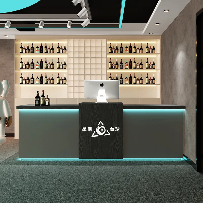 E-sports Hotel Checkout Counters Industrial-style Billiard Hall Bar Checkout Counters Company Commercial Furniture Kassa JT40C