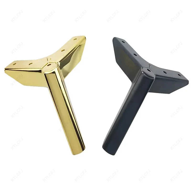 4pcs Black Gold Coffee Table Legs for Metal Furniture Sofa Bed Chair Leg Iron Desk Cabinet To The Dresser Foot Bathroom