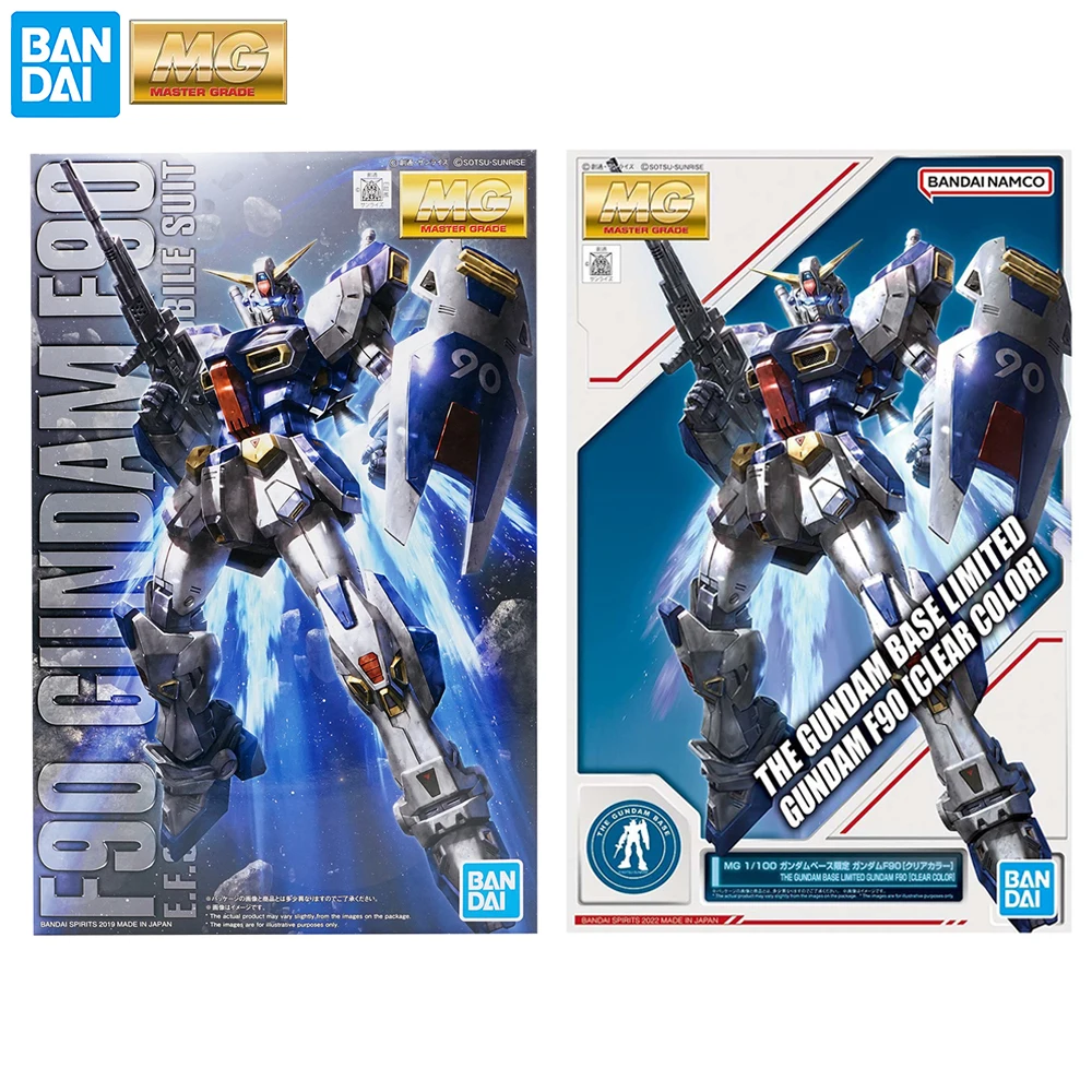 

[In Stock] Bandai MG 1/100 The Gundam Base Limited Gundam F90 (Clear Color) Nice Original Assembling Action Figure Model Toys