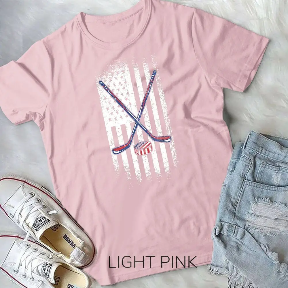 Hockey American Flag - USA Ice Hockey T-Shirt Unisex T-shirt