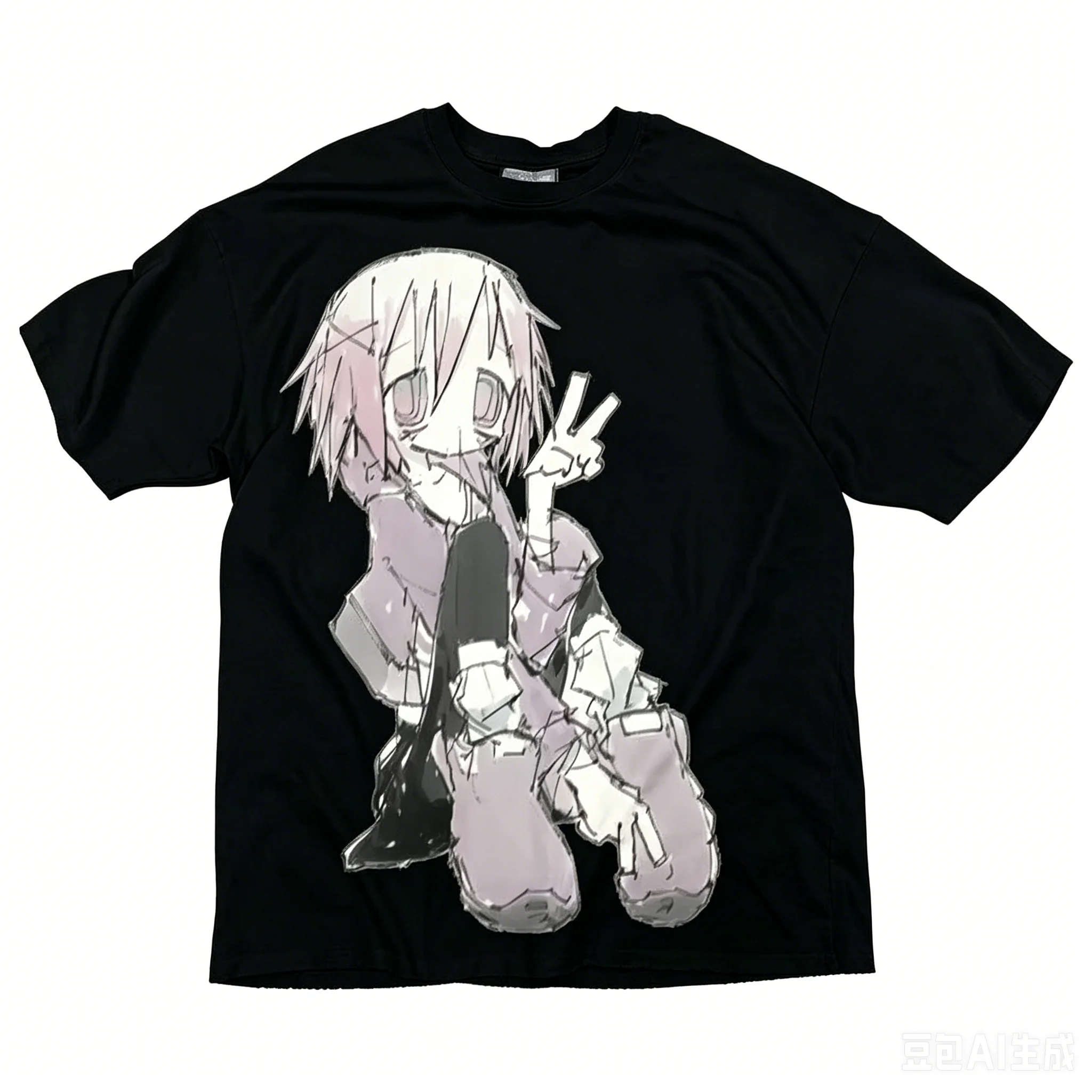 Japanische Y2k Herren Damen Crop-Top Grunge-Kleidung 2000er Jahre Oberteile T-Shirt für Männer Mädchen Grafik-T-Shirts Y2k Top Damenkleidung Harajuku – Detail 4