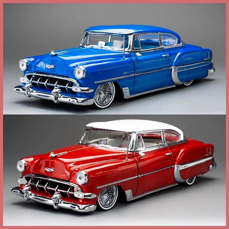 SunStar 1:18 Scale 1954 Bel Air Hard Top Coupe Lowrider Alloy Car Model Finished Simulation Collection Decoration Gift Display