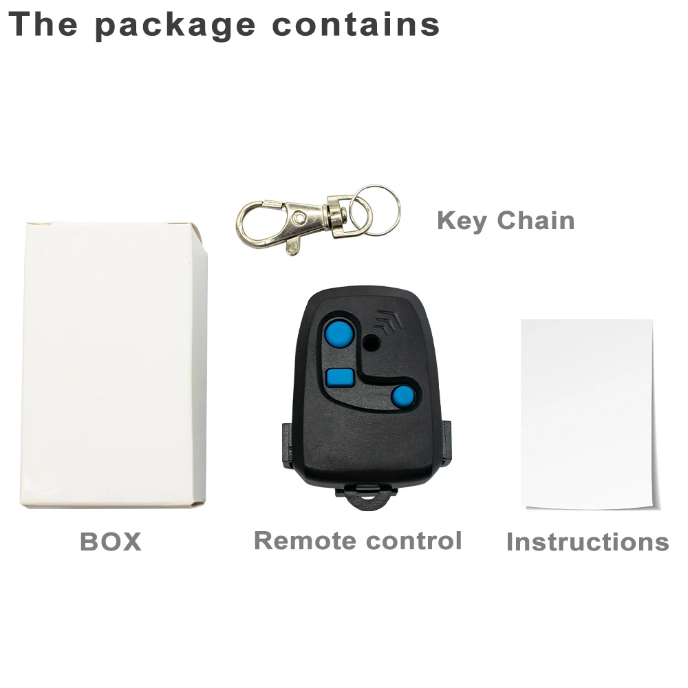 New Rolling Code PECCININ TX 3C Remote Control For Electronic Gate With Battery 433.92mhz